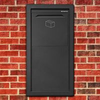 Frontbox-Einbau-Rückseitige Entnahme für sicheren Paketbriefkasten Einbau.