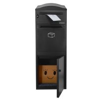 Briefkasten mit separatem Paketfach XXL, ideal für sichere Aufbewahrung Ihrer Sendungen.