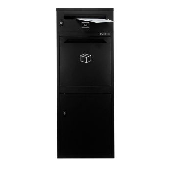 Hochwertige Frontbox-DeLuxe-Postfach mit Paketfach – für ein separates, sicheres Postfach und Paketfach.