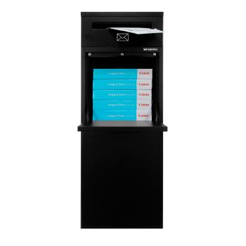 Inwerpopening van pakketbrievenbus voor pakketten Frontbox-DeLuxe met afmetingen