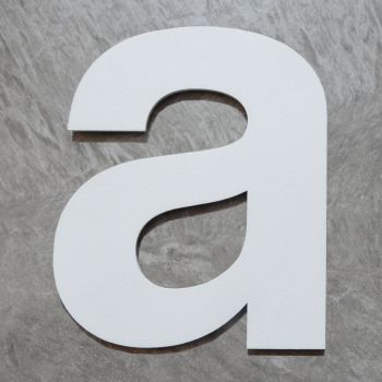 huisletter a voor brievenbus in het wit met 3m sticker