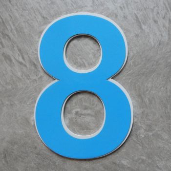 huisnummer stickers buiten van staal