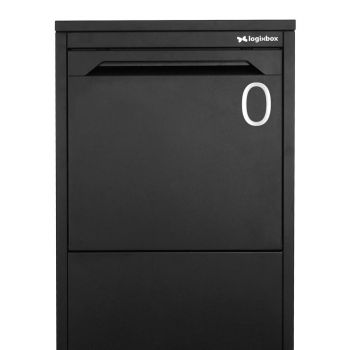 Hausnummernaufkleber 0 aus gebürstetem Edelstahl, 75 mm groß, mit starker 3M-Klebefolie für einfache Montage