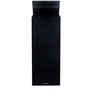 pakketbrievenbus staand black dicht