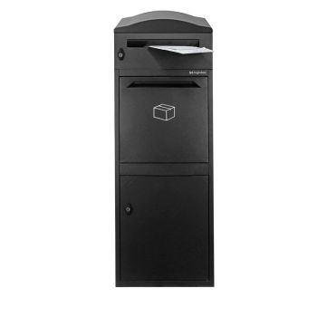 Hochwertiger Briefkasten mit XXL-Paketfach, praktisches Design für mehr Bequemlichkeit.