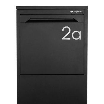 Elegante toevoeging huisnummer letter a, 75 mm in light afwerking, ideaal voor een moderne uitstraling.