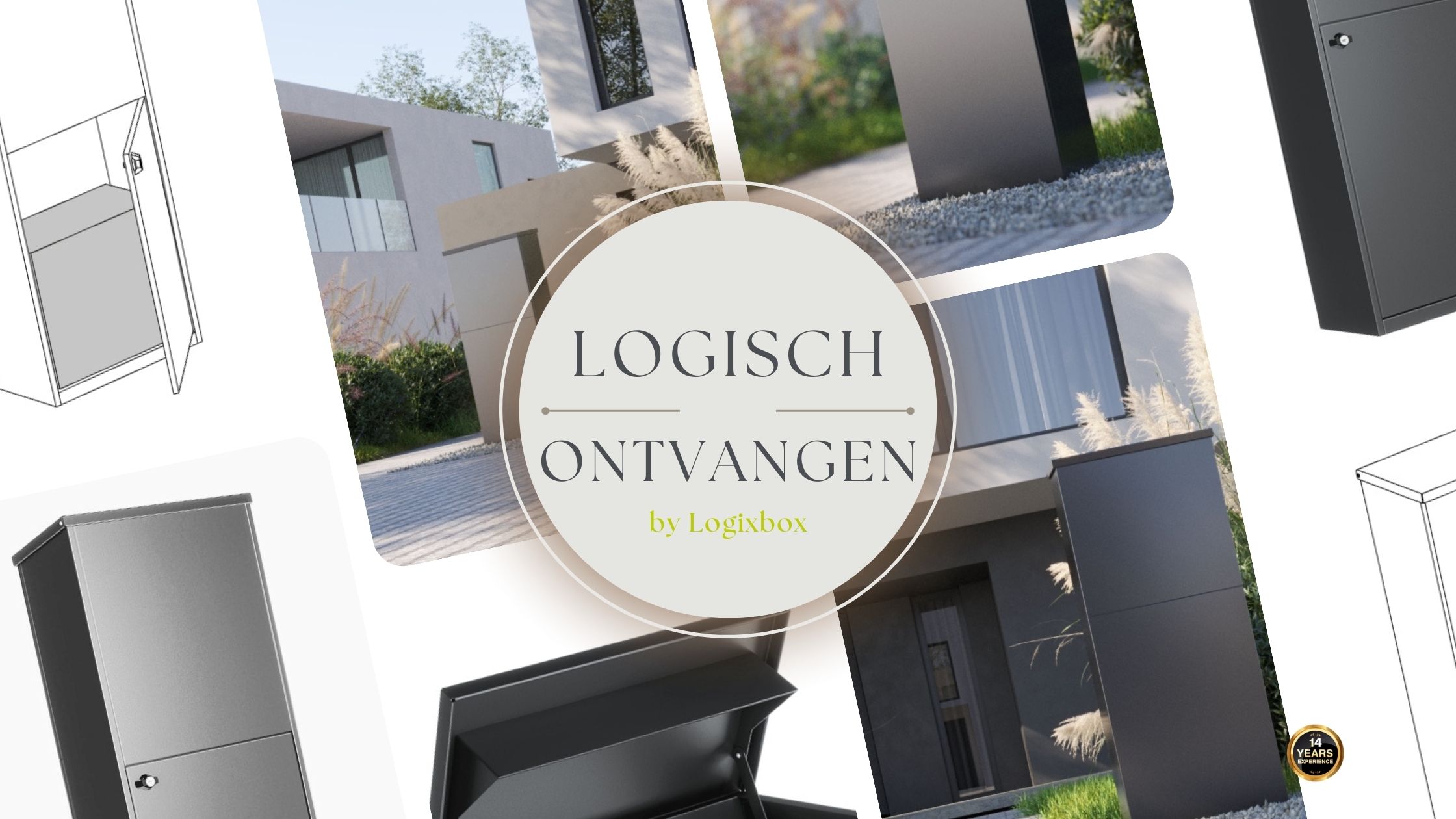 Logixbox pakketbrievenbus geplaatst bij woning