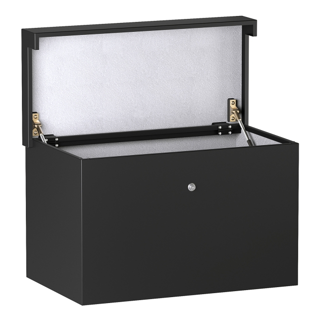 Enorm grote pakketbox in het zwart