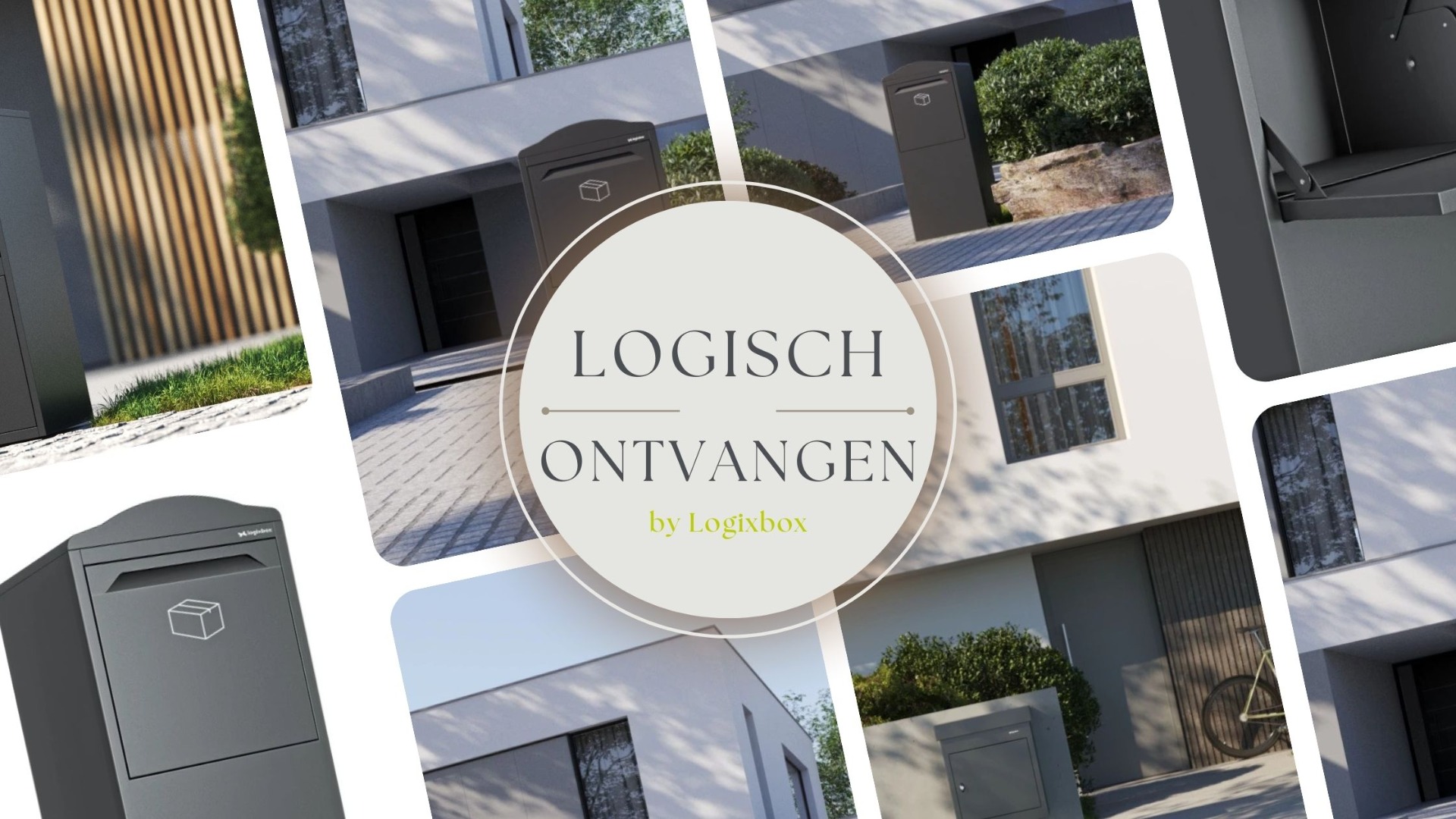 Verschillende modellen van pakketbrievenbussen voor kleine en grote pakketten, geschikt voor diverse behoeften.