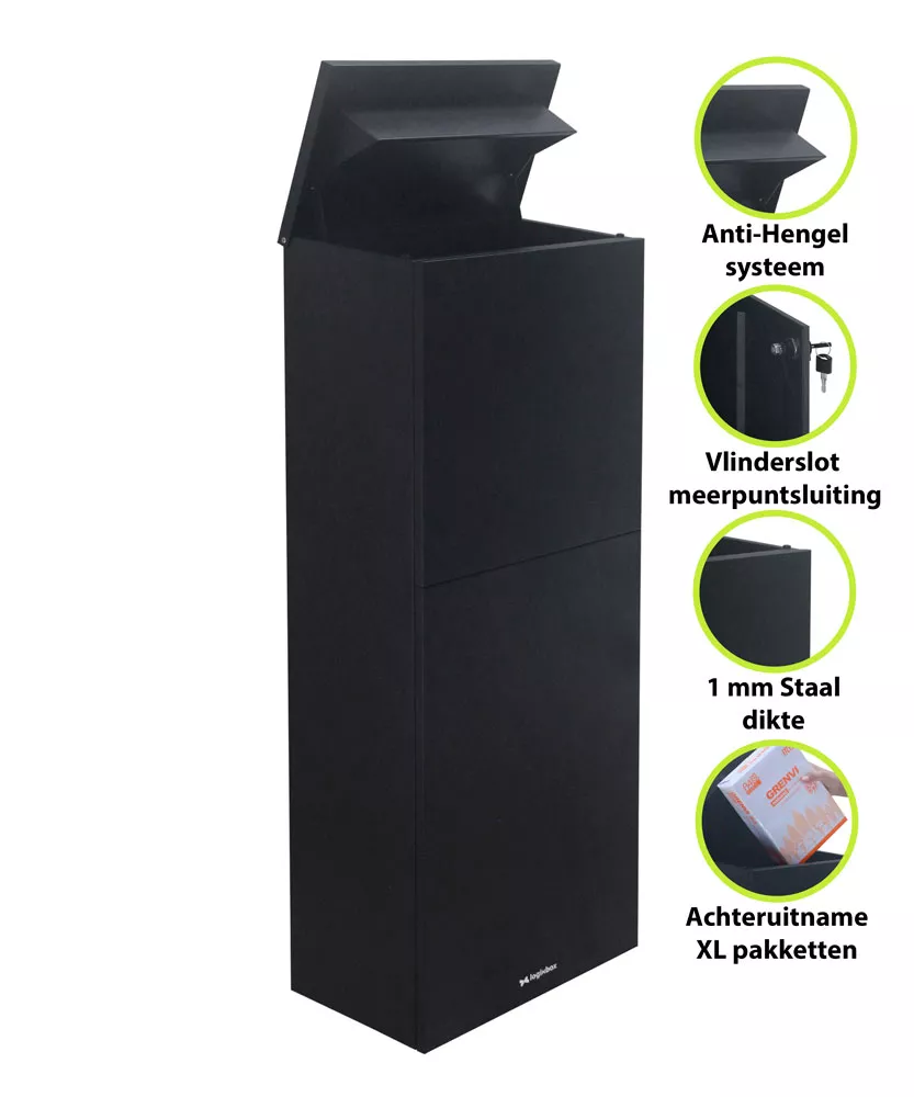 Sichere Paketbox für Zuhause – wetterfest, diebstahlsicher und bequem für den Empfang von Paketen direkt an der Haustür.