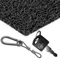 Hochwertiges Zubehör für Paket-Briefkästen, einschließlich strapazierfähigem Montagematerial für eine sichere und stabile Installation.