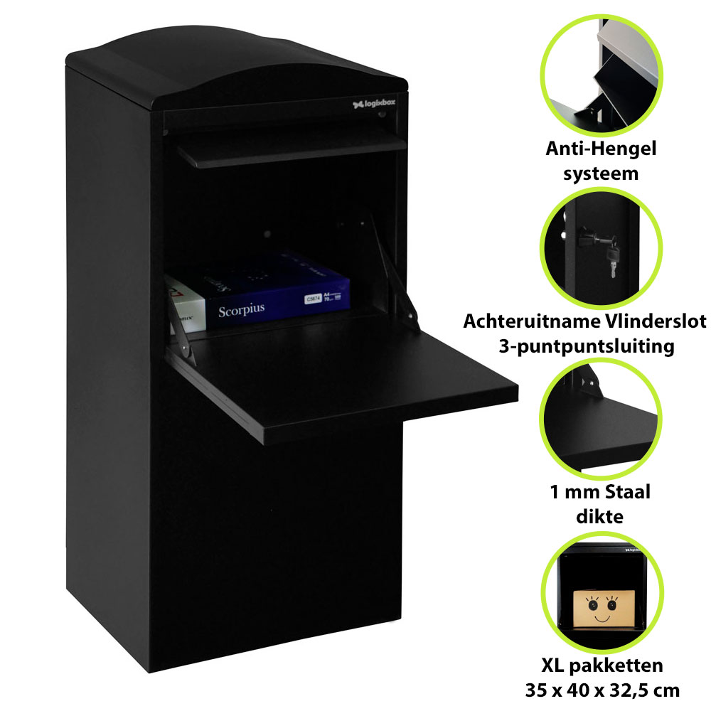 slimme pakketbrievenbus met kwaliteits kenmerken uitgelegd