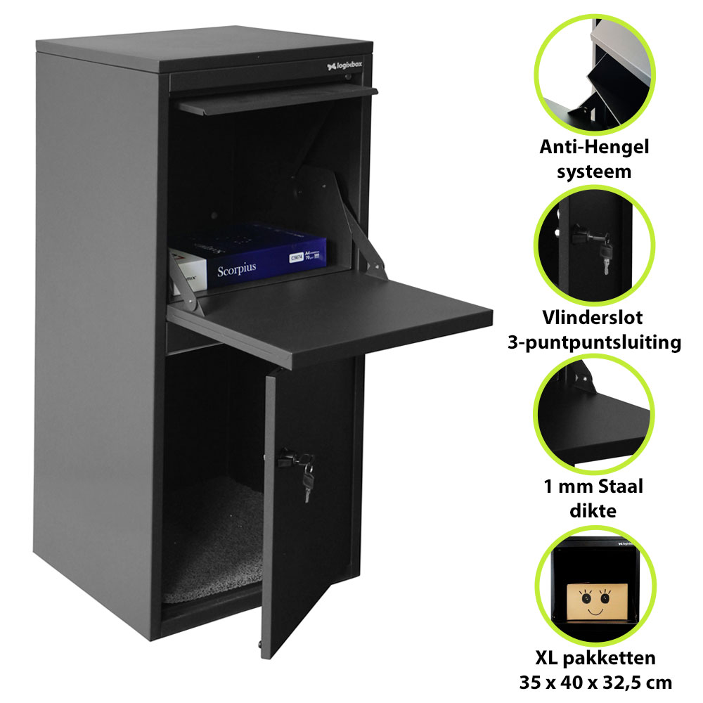 pakketkluis met kwaliteits kenmerken